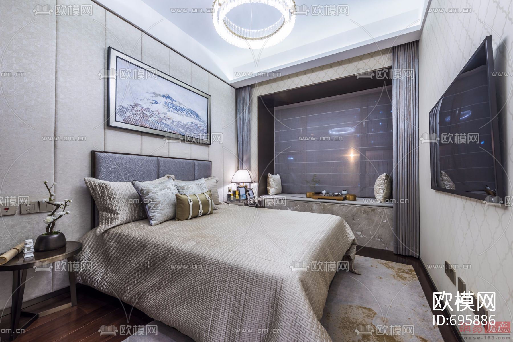 【达观设计 凌子达】上海珠江铂世·外滩界160户型下载（渲染图8）