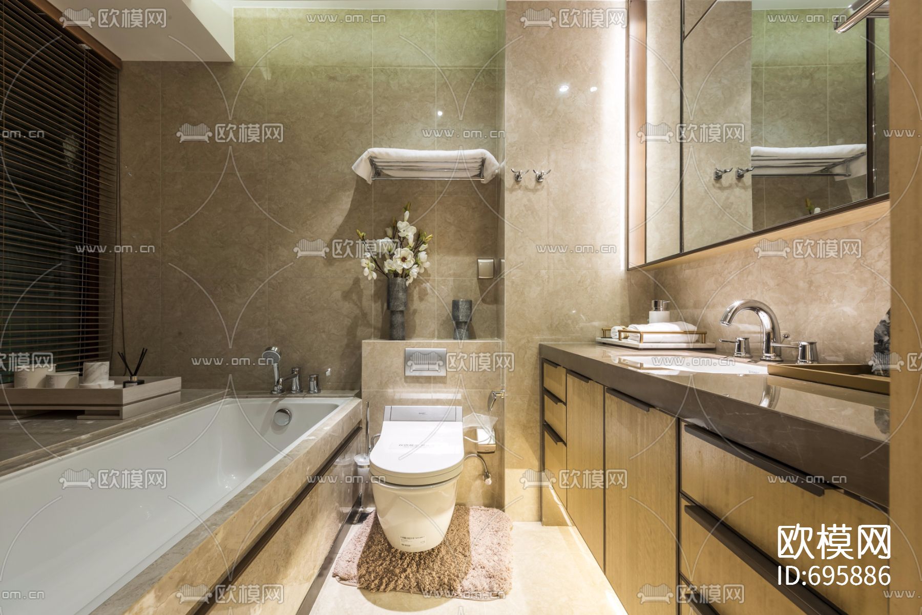 【达观设计 凌子达】上海珠江铂世·外滩界160户型下载（渲染图15）