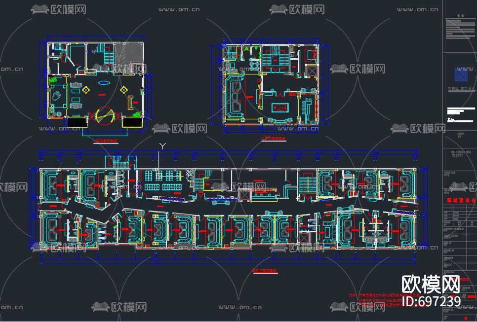 现代夜总会全套cad施工图