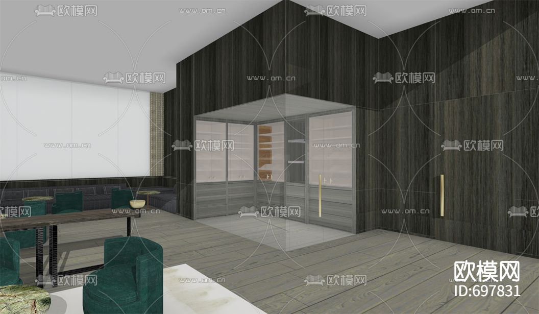 北京梵悦顶层会所cad施工图下载（渲染图1）