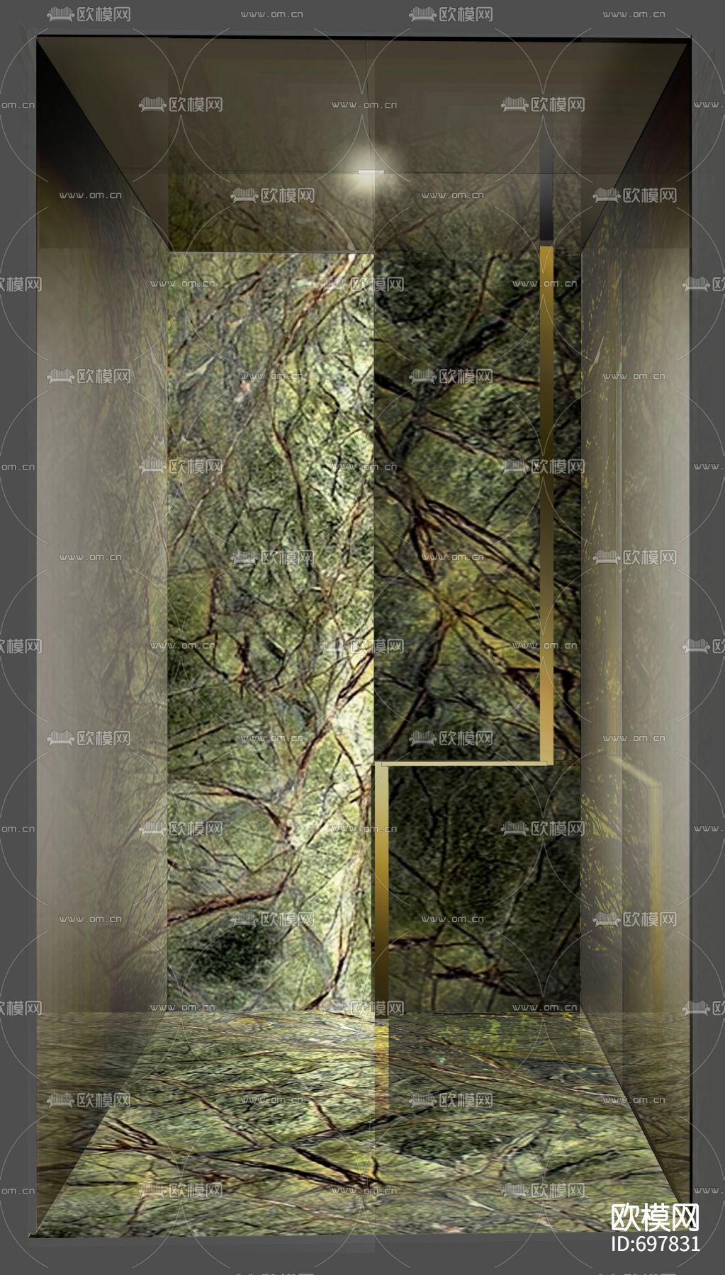 北京梵悦顶层会所cad施工图下载（渲染图4）