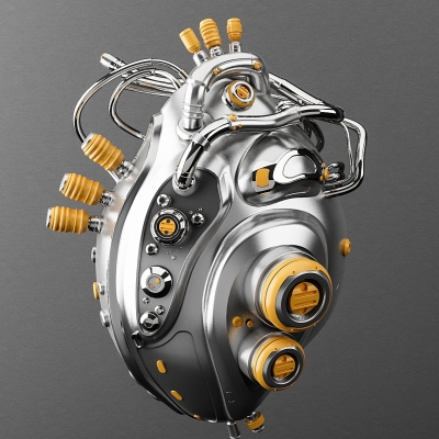 机械心脏3d模型