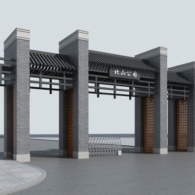 3d门面门头模型-建筑3d模型-3dmax模型免费下载-欧模网