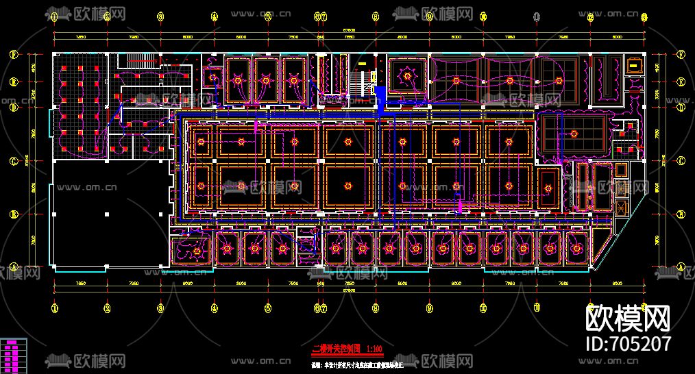 大酒店全套cad施工图下载（渲染图5）