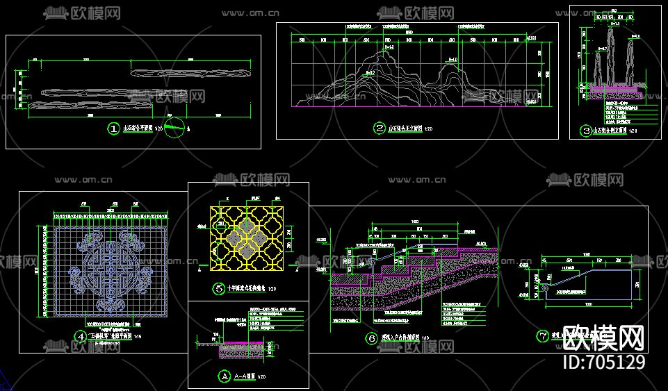 中式售楼部园林全套CAD施工图下载（渲染图5）