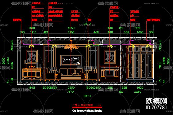 家居别墅全套cad施工图下载（渲染图3）