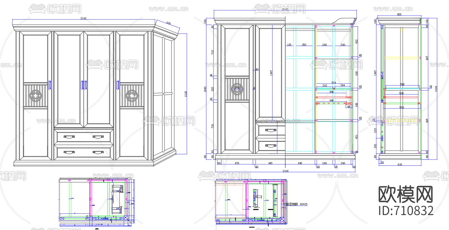 衣柜CAD图库下载