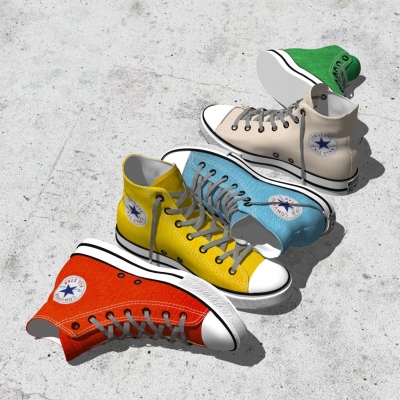  现代运动鞋su模型 