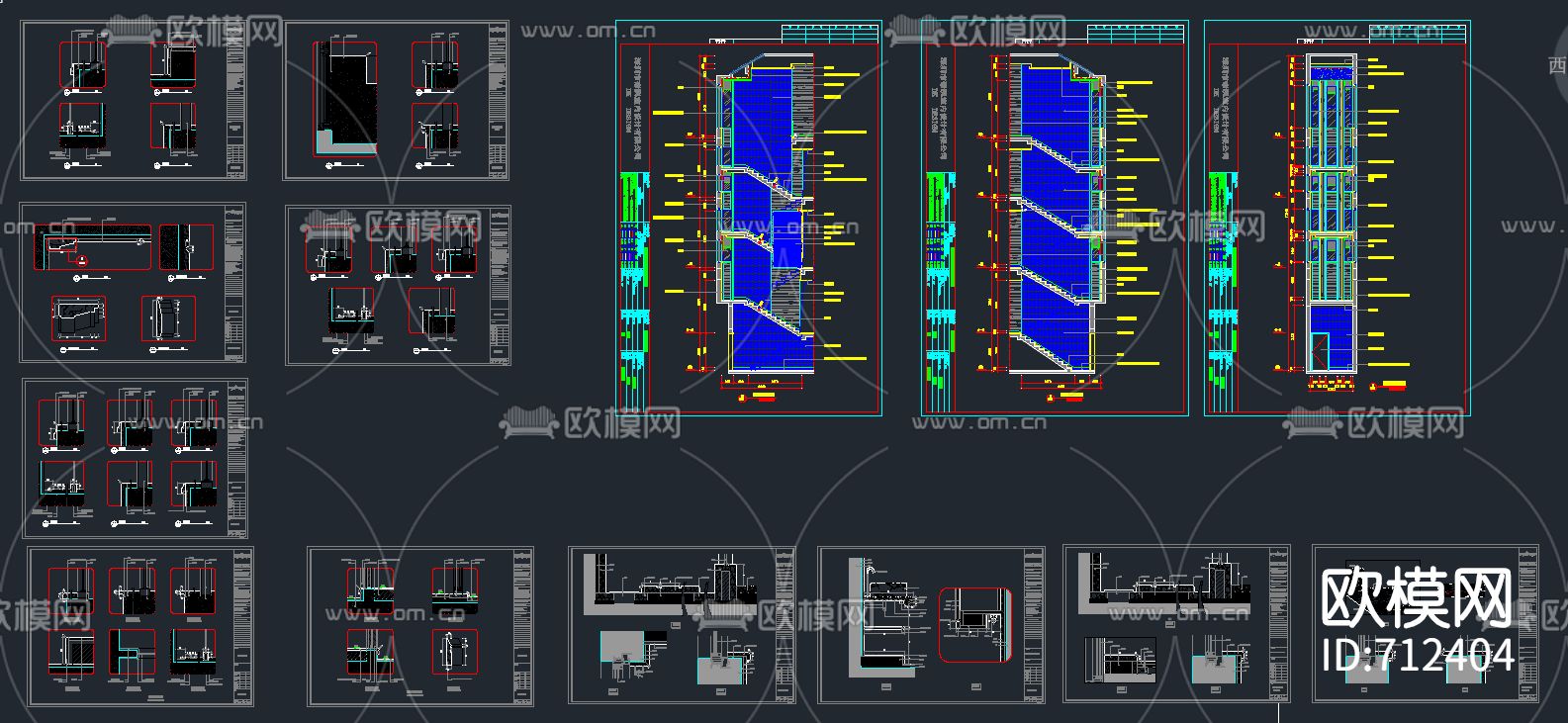 欧式大样节点图下载（渲染图3）