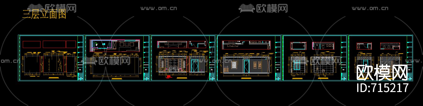别墅CAD施工图下载（渲染图7）