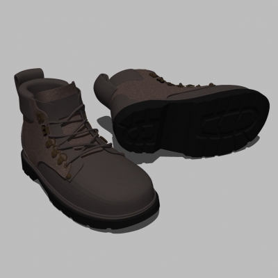  现代皮鞋su模型 