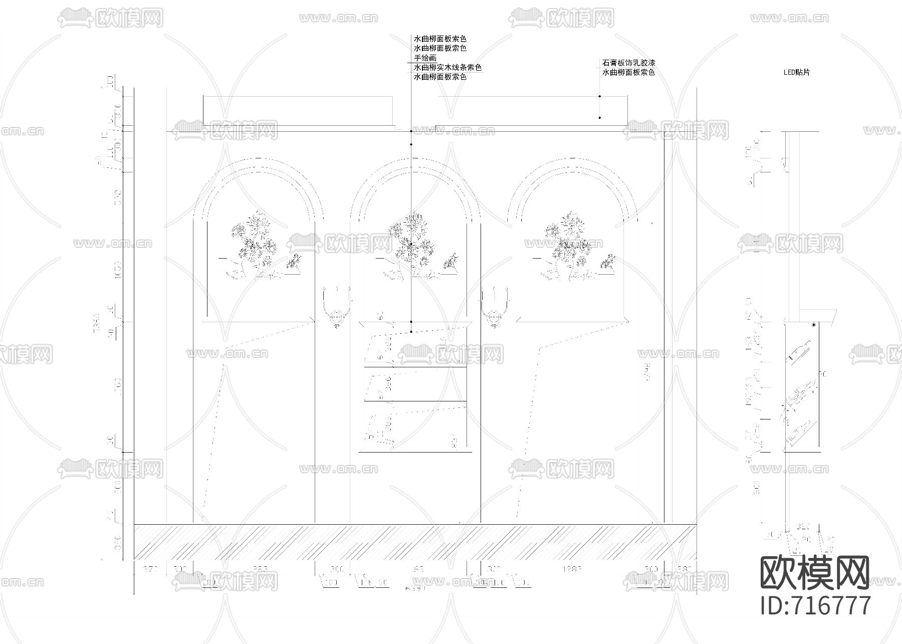 酒庄CAD施工图整套（附效果图）下载（渲染图6）