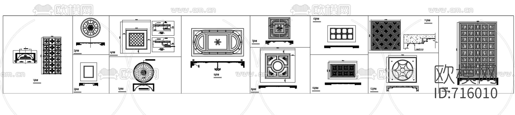 定制家具产品模块CAD图库下载（渲染图3）