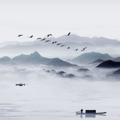 水墨山水画