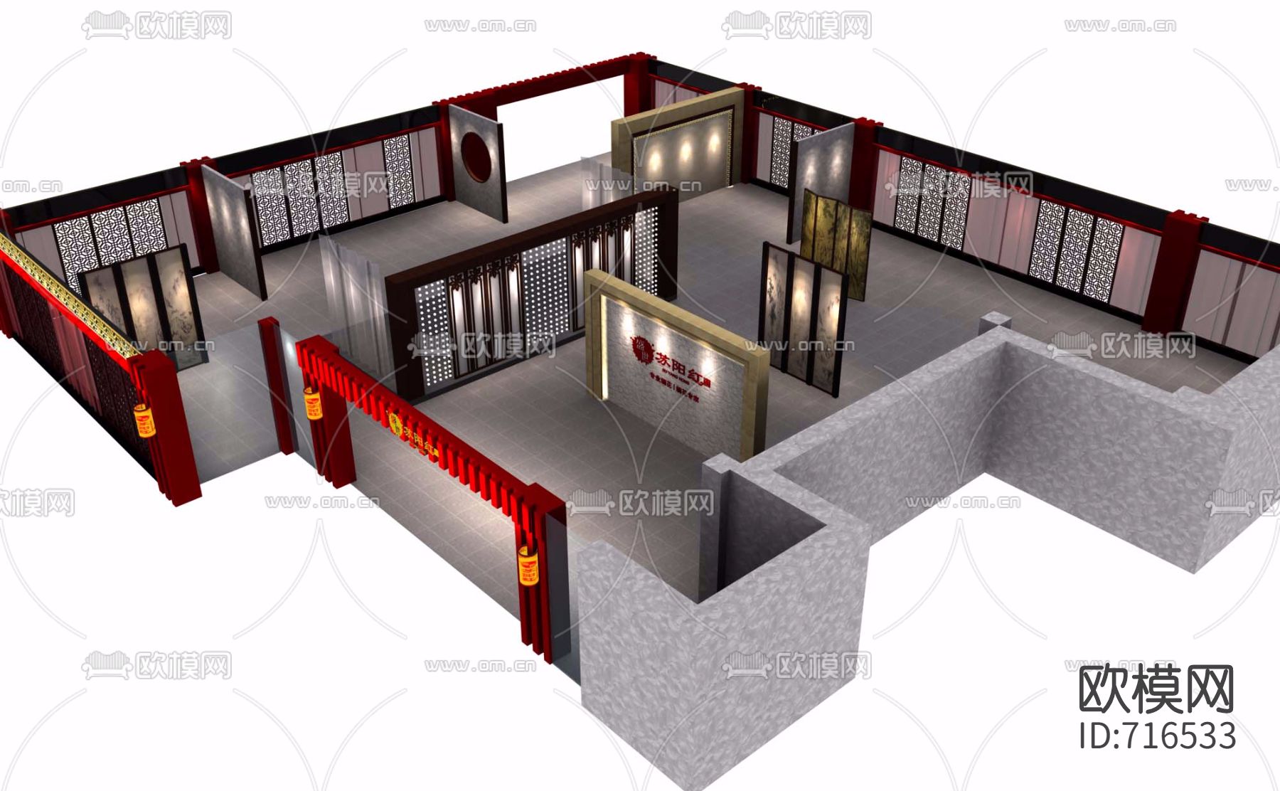 家具展厅专卖店CAD施工图