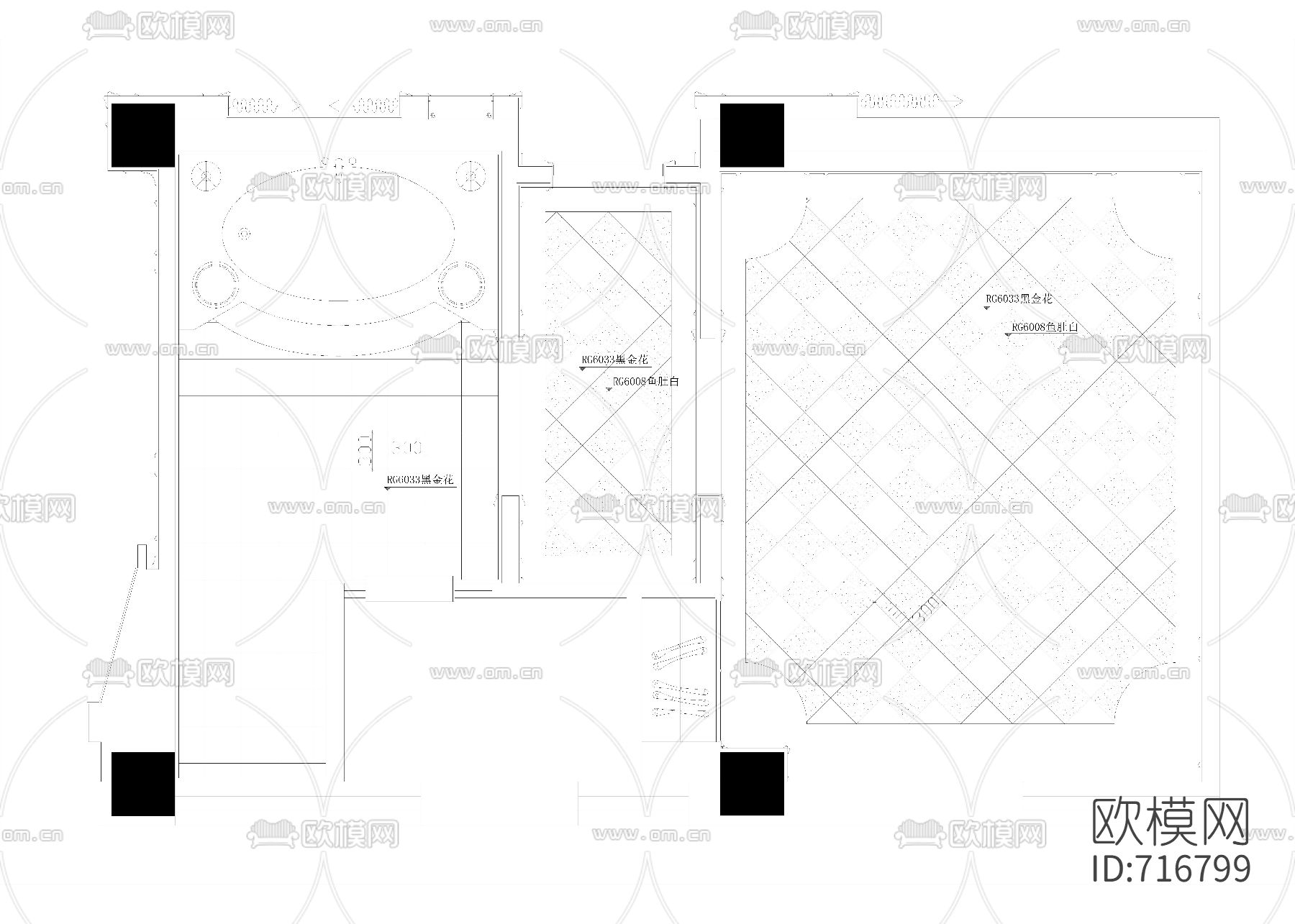 皇马浴都酒店CAD施工图下载（渲染图3）