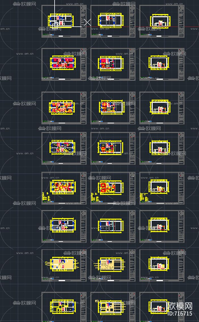 家具装修CAD施工图下载（渲染图1）