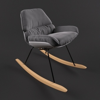 现代摇椅3d模型