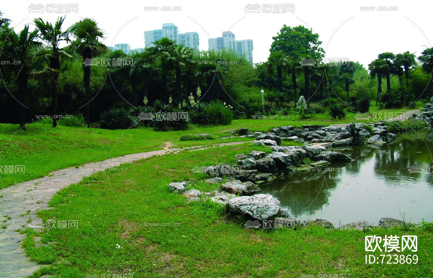 psd园林景观素材下载（渲染图6）
