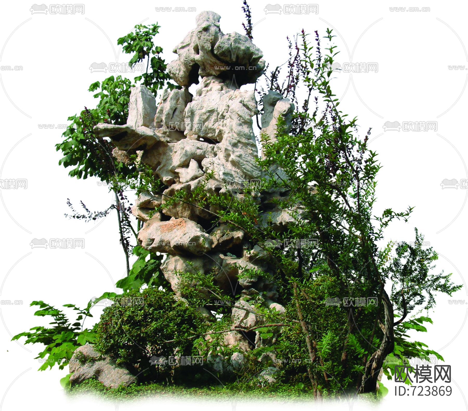 psd园林景观素材下载（渲染图14）