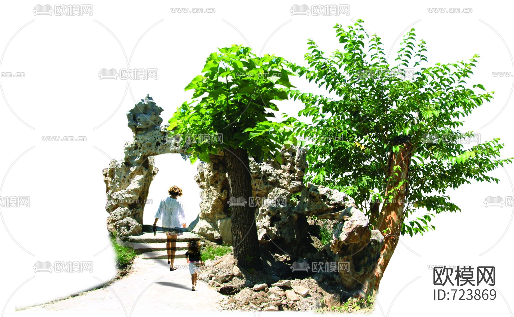 psd园林景观素材下载（渲染图15）