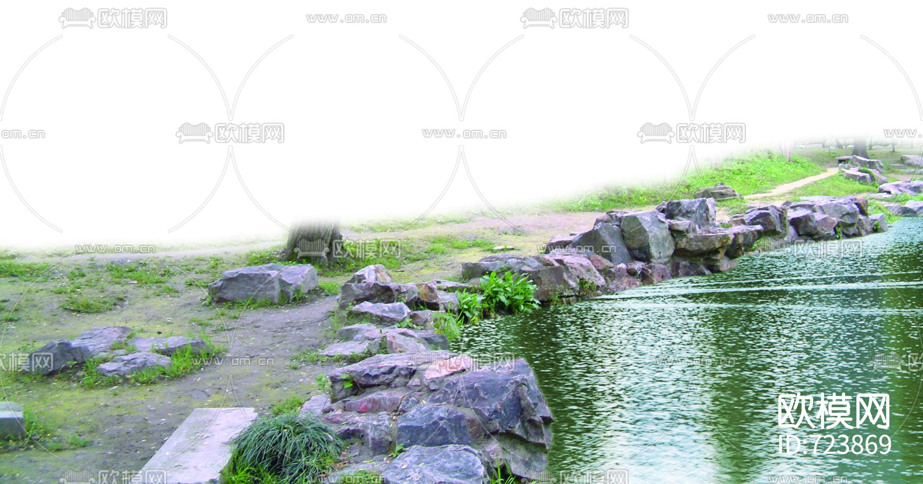 psd园林景观素材下载（渲染图11）