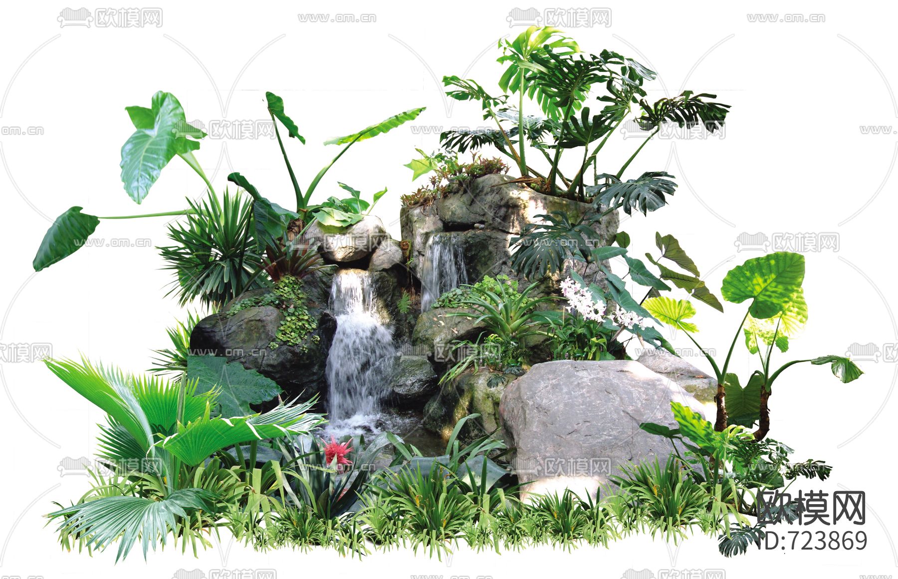 psd园林景观素材下载（渲染图10）