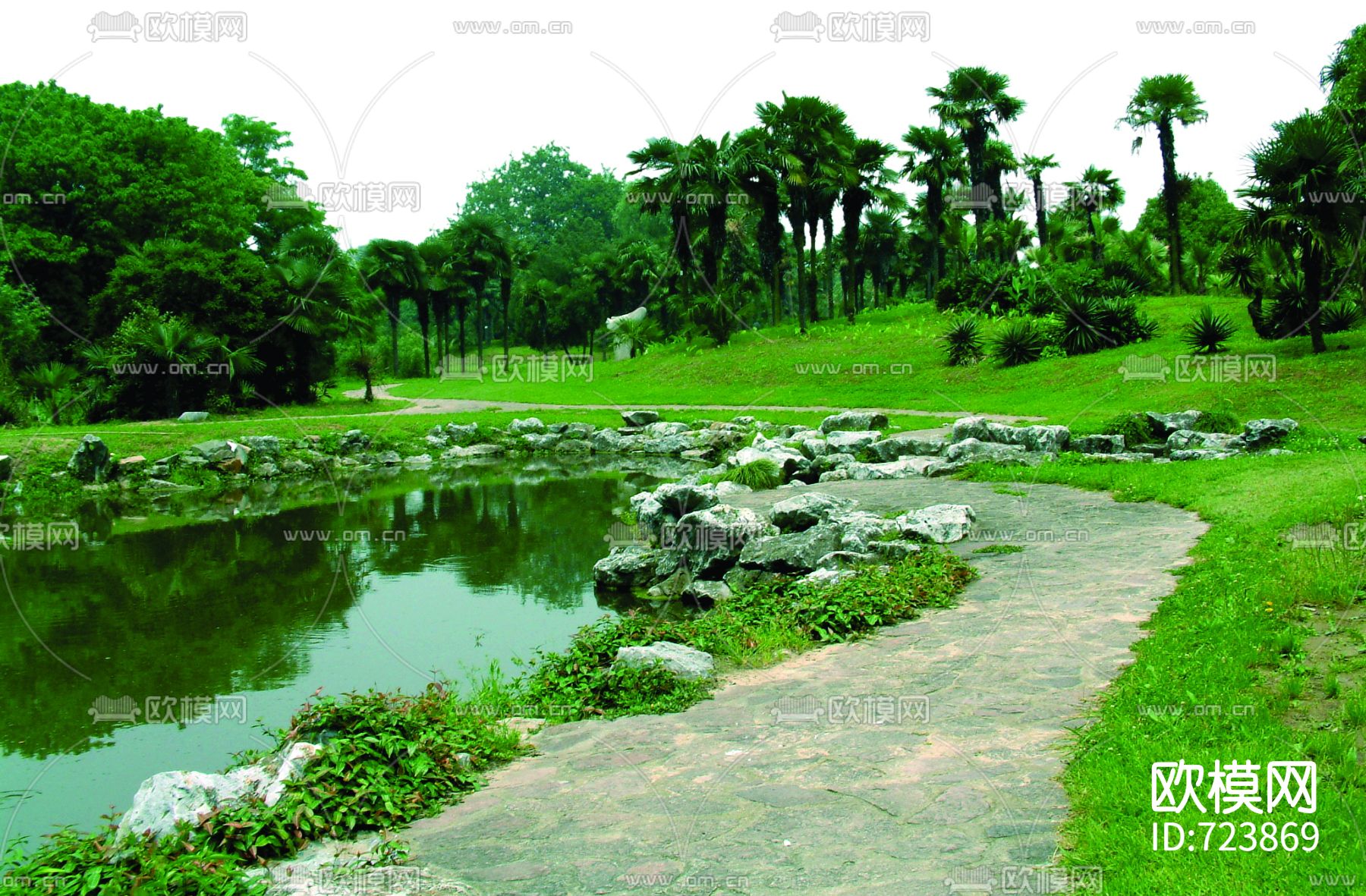 psd园林景观素材下载（渲染图13）