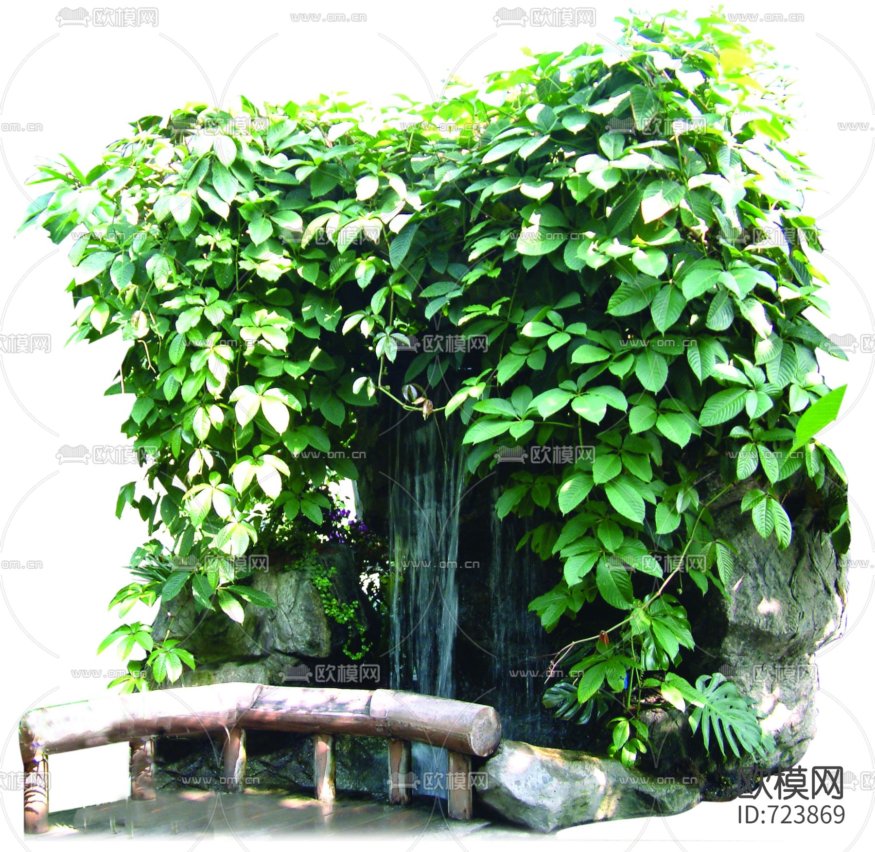 psd园林景观素材下载（渲染图12）