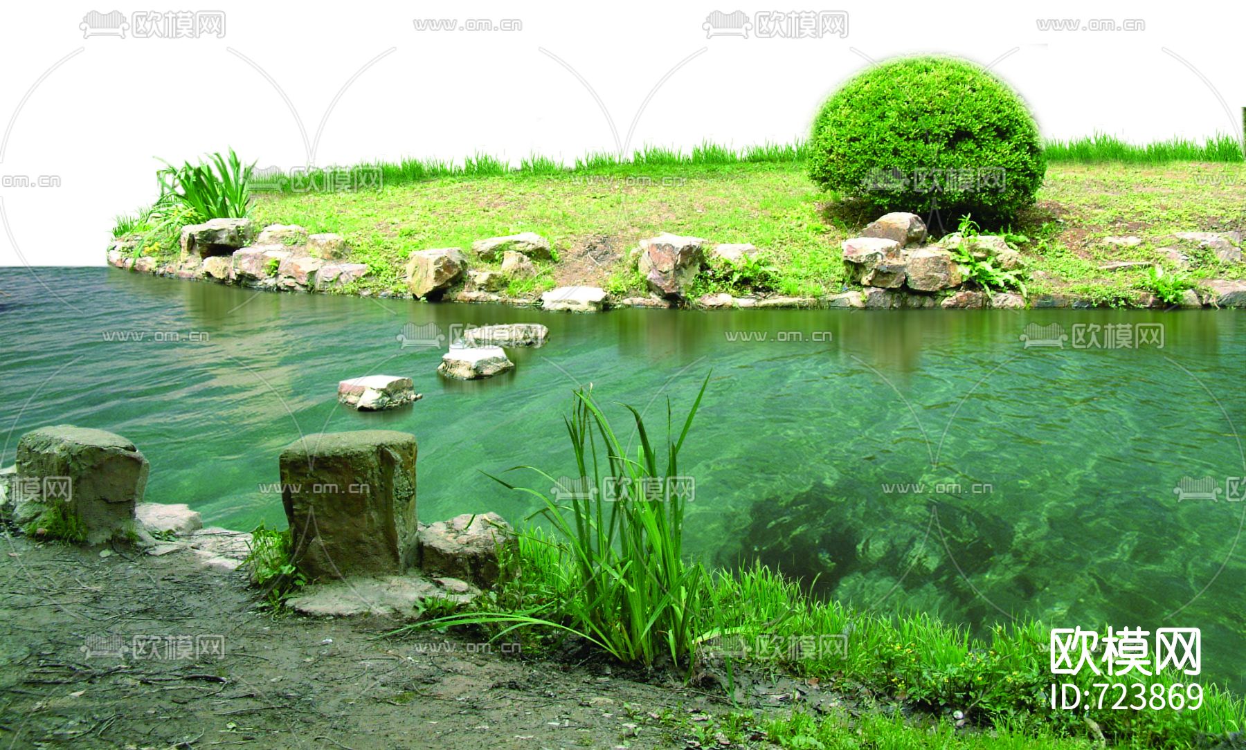 psd园林景观素材下载（渲染图8）