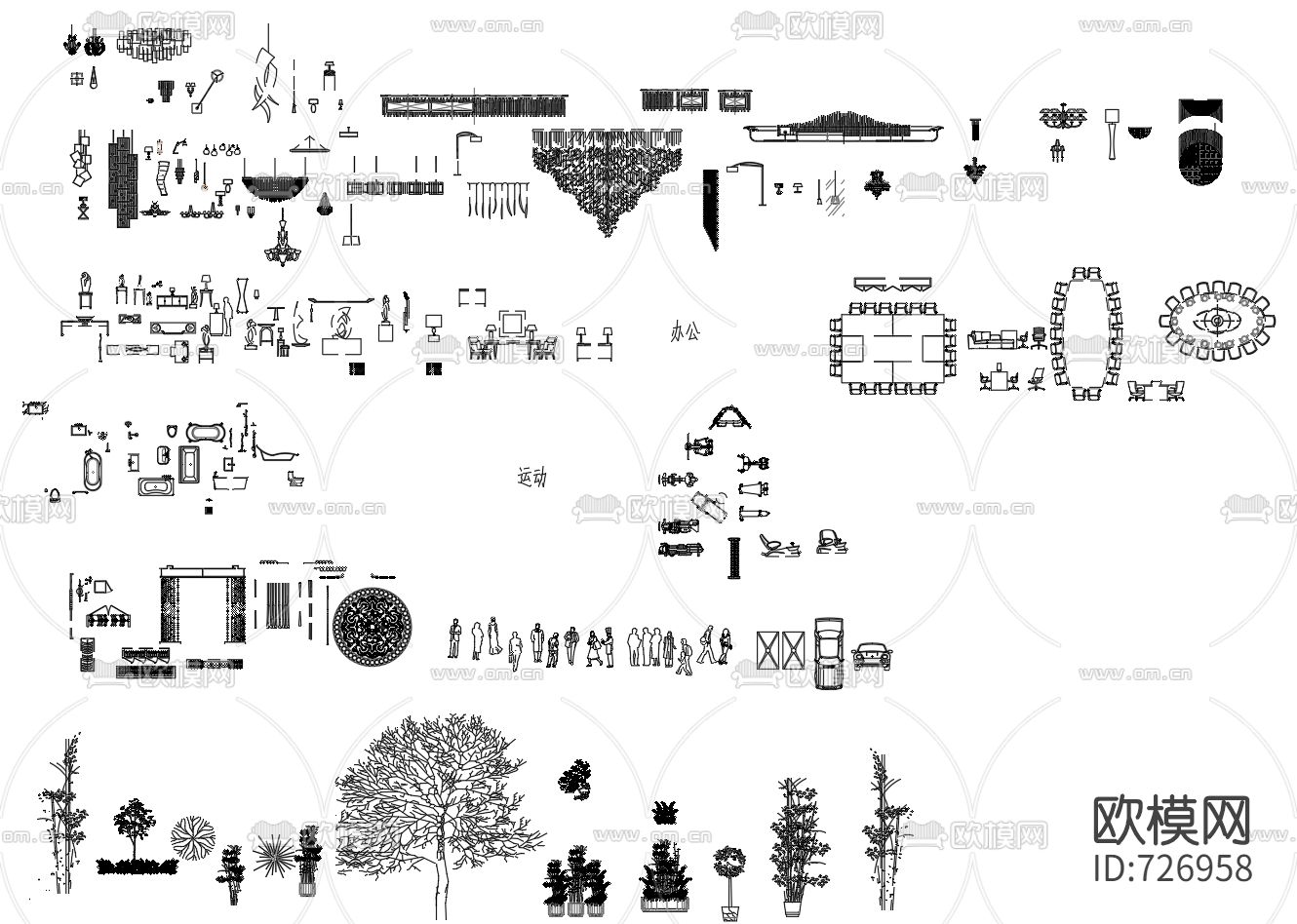 HBA图库CAD下载（渲染图1）
