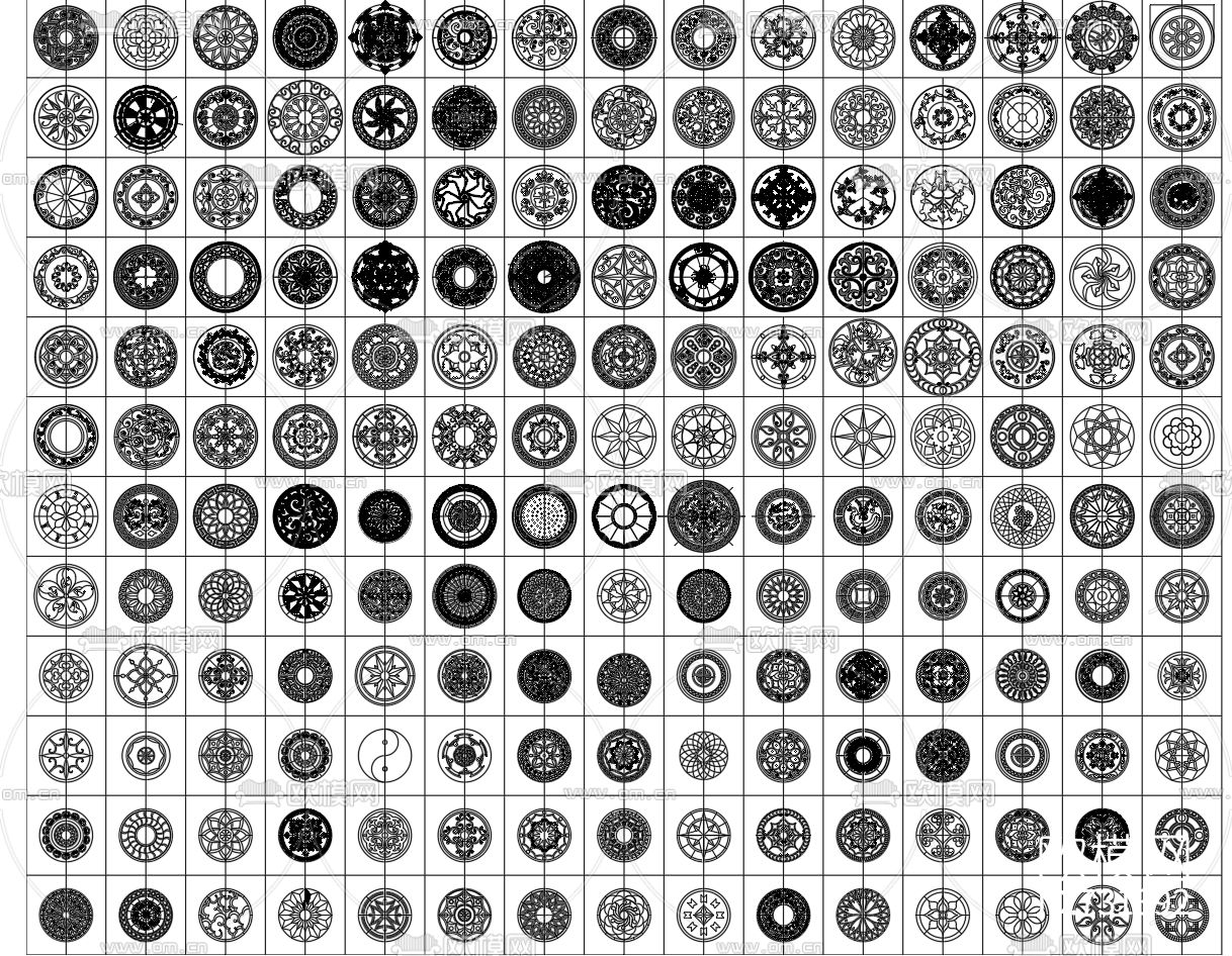 地面拼花CAD图库下载（渲染图7）
