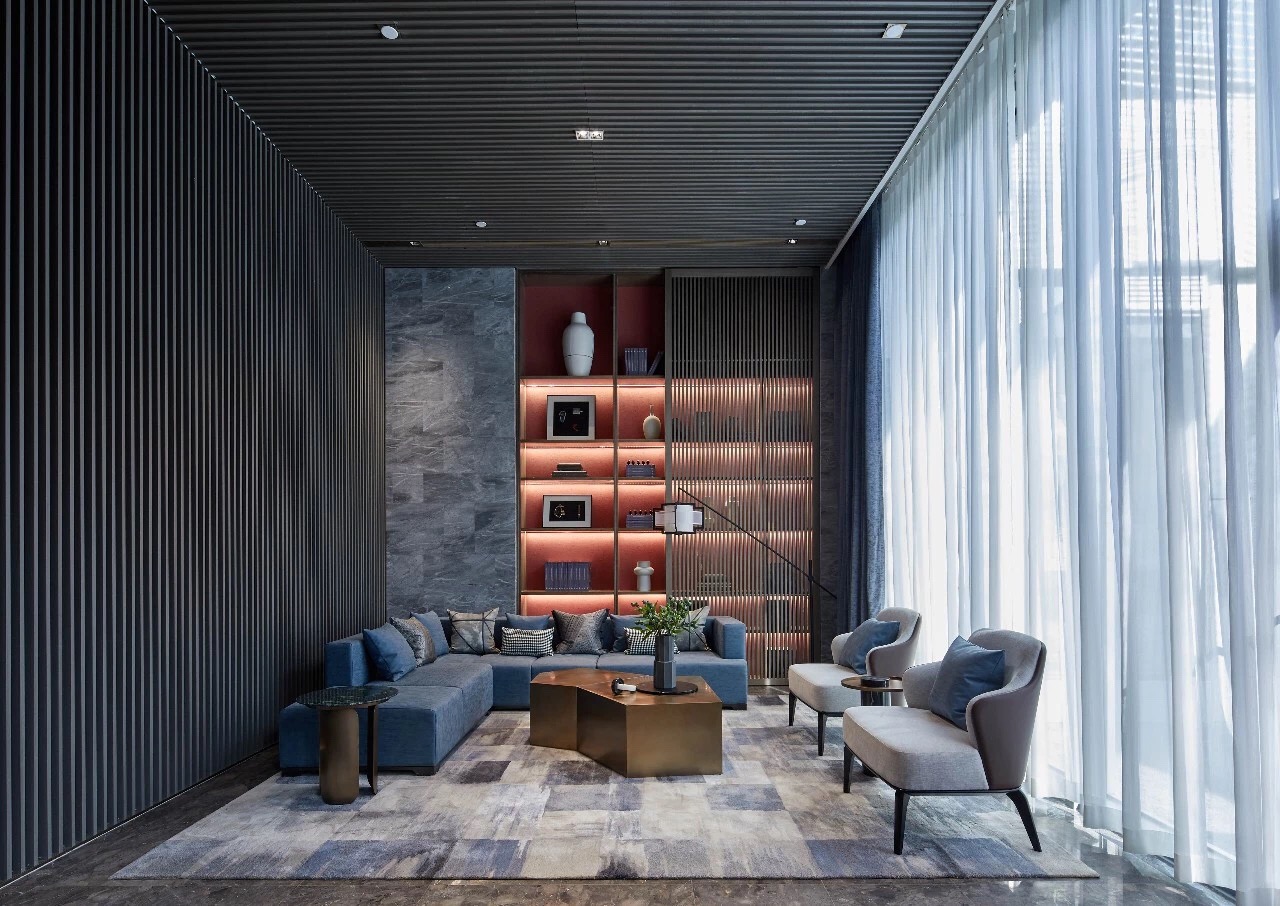 集艾设计 新中式售楼处vip室