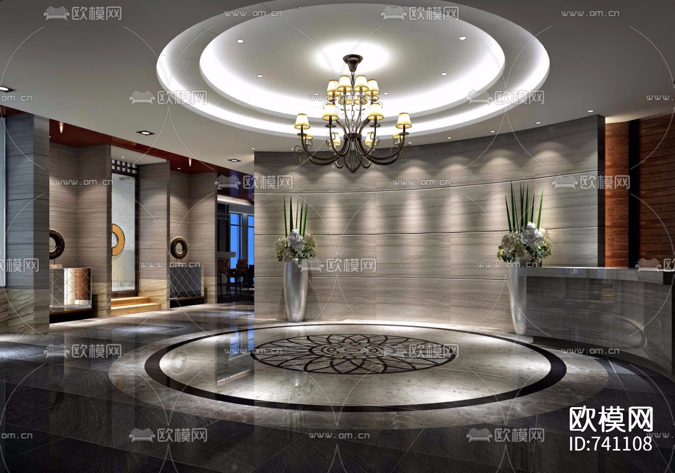 丁家山会所施工图+效果图下载（渲染图4）