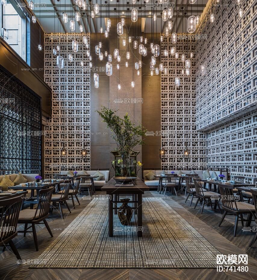 泛海钓鱼台酒店CAD施工图+实景图下载（渲染图5）