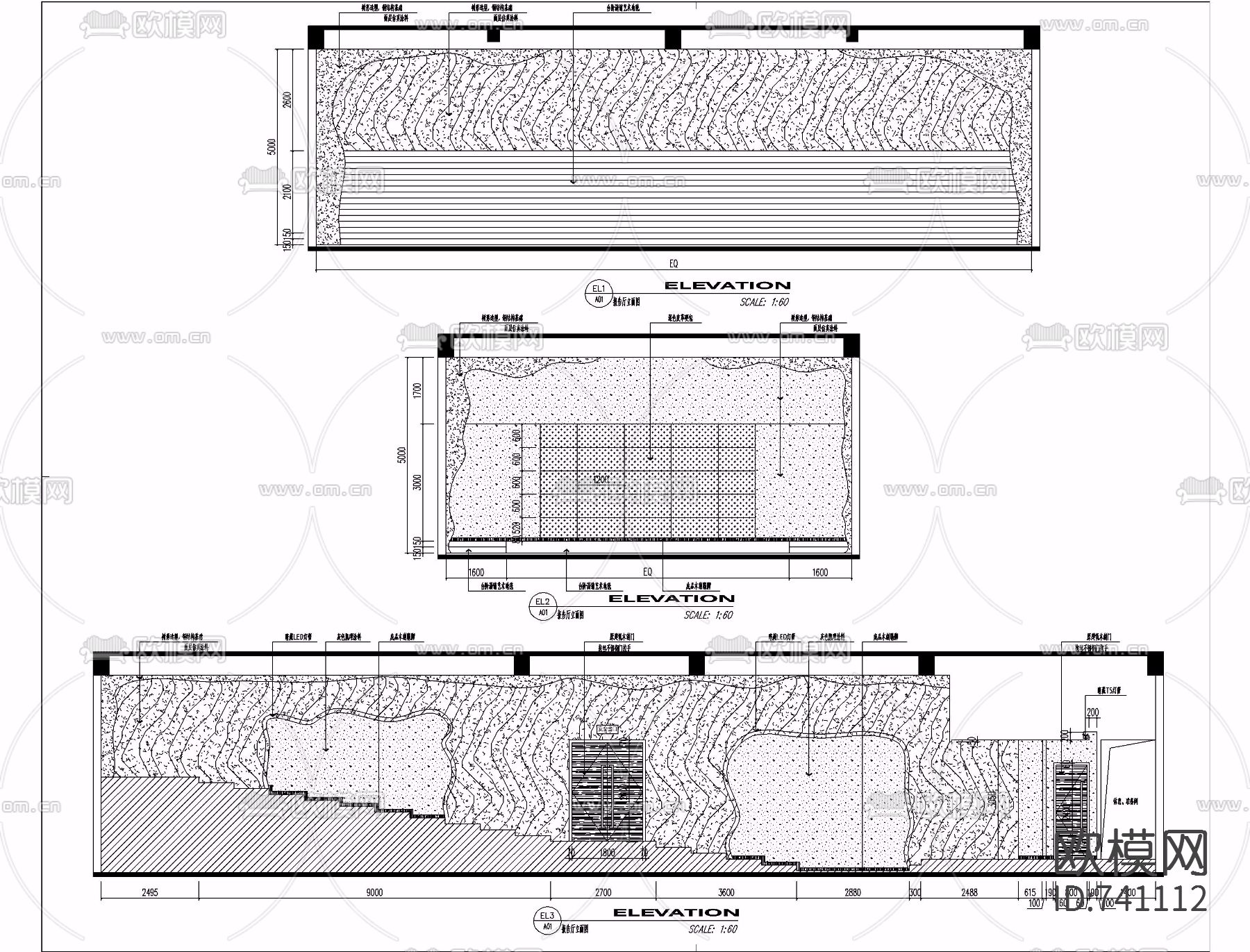 东南东创意海洋会所CAD施工图+效果图下载（渲染图1）