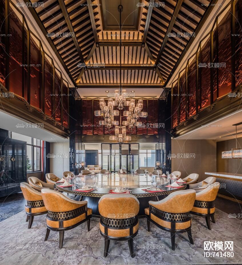 泛海钓鱼台酒店CAD施工图+实景图下载（渲染图6）