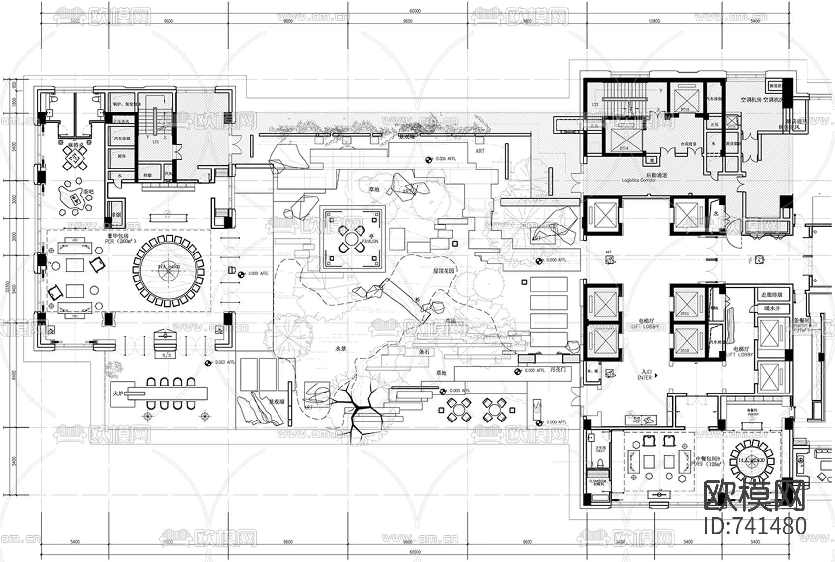 泛海钓鱼台酒店CAD施工图+实景图下载（渲染图2）