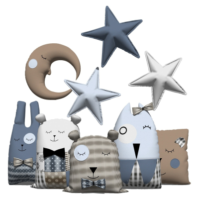  现代卡通玩偶组合su模型 