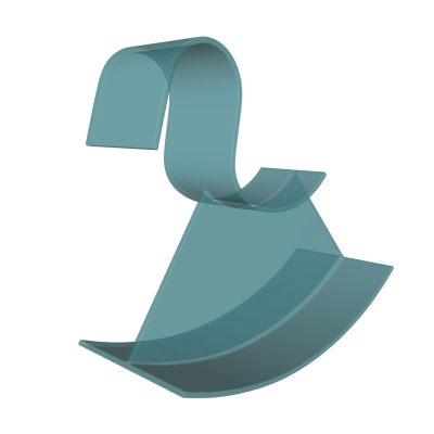  现代塑料木马su模型 