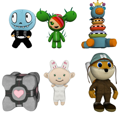  现代儿童玩偶玩具组合su模型 