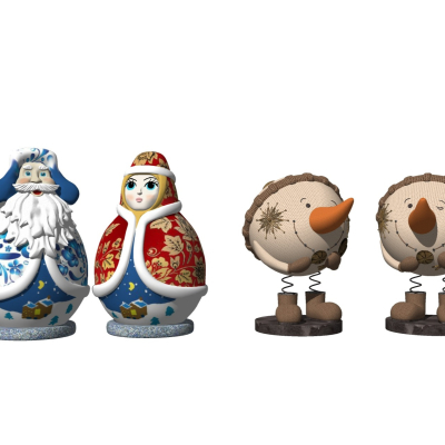  现代儿童玩偶玩具su模型 