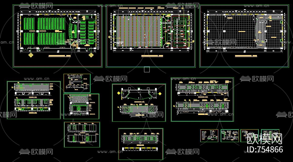 视频会议室CAD施工图下载