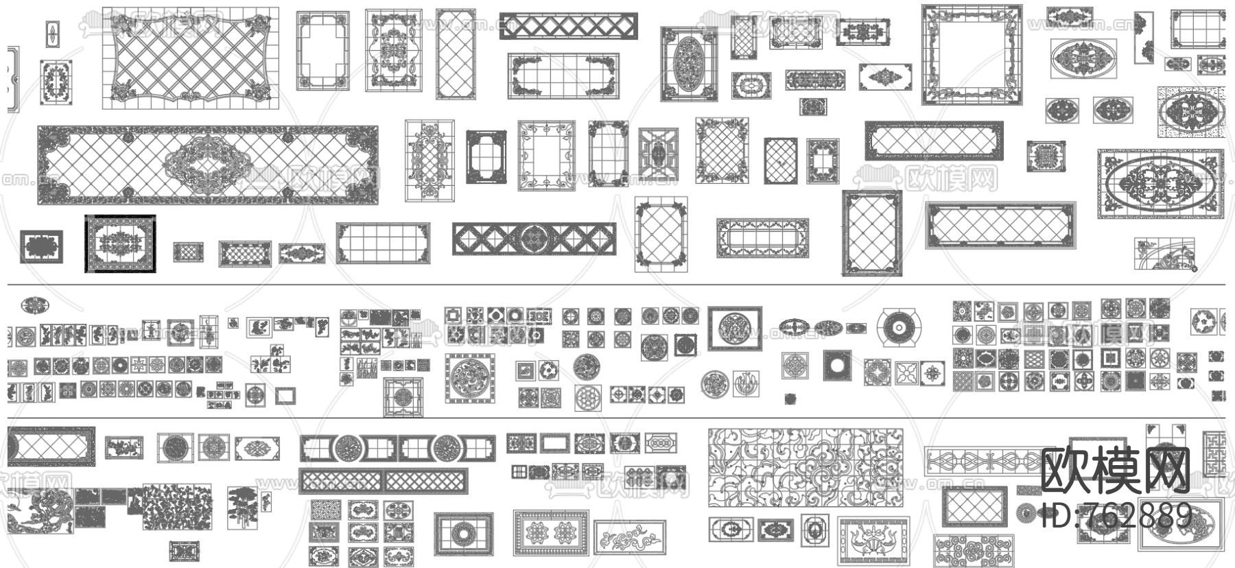 地面拼花CAD图库下载（渲染图8）