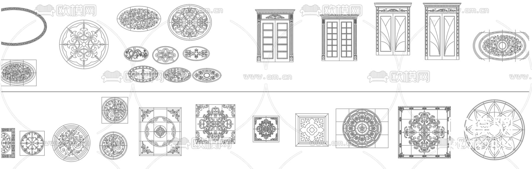 地面拼花CAD图库下载（渲染图9）