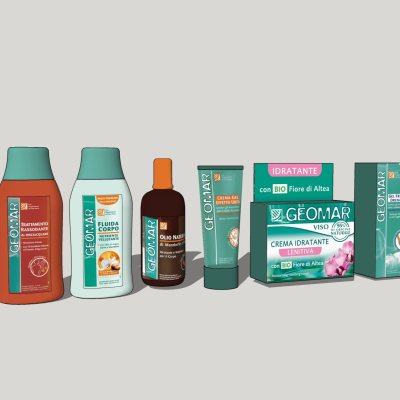  现代化妆品组合su模型 