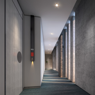 工业风3d走廊过道模型-酒店会所3d模型-3dmax模型免费下载-欧模网