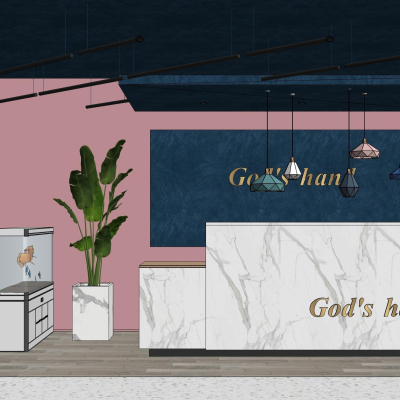  现代美容院SPAsu模型 