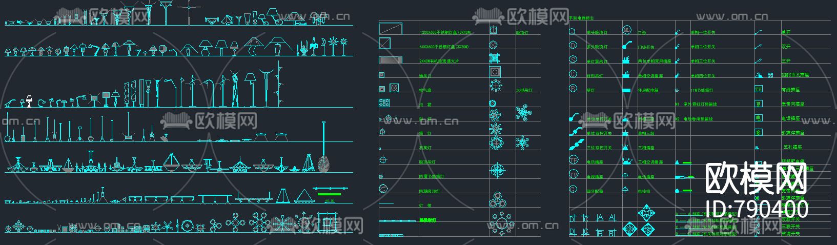 家具陈设cad图库下载（渲染图8）
