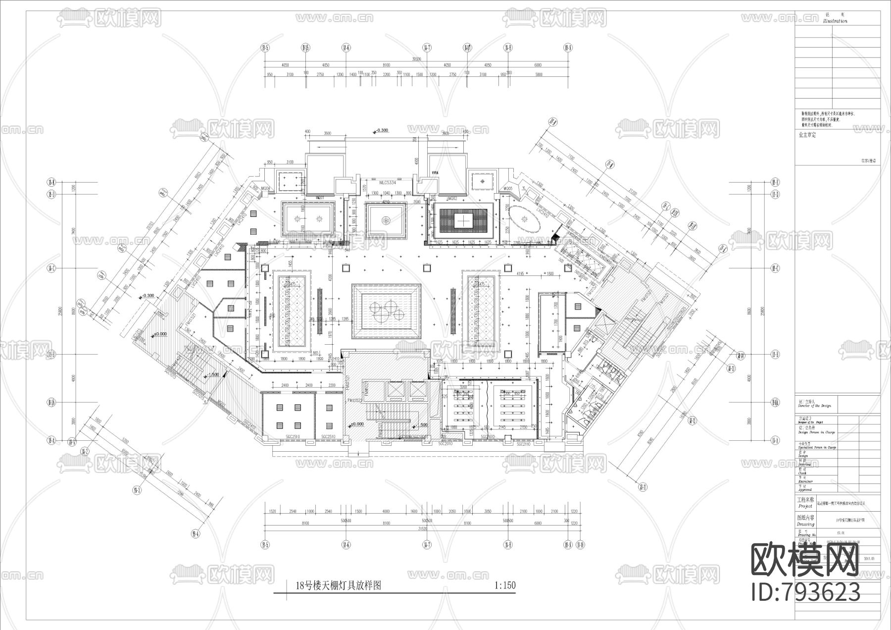 售楼中心cad施工图下载（渲染图7）